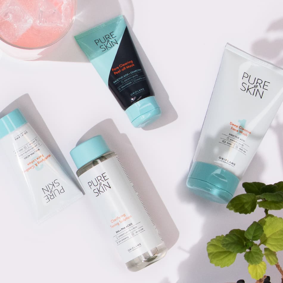 Bộ sản phẩm làm sạch cho da nhờn mụn Pure Skin Bộ sản phẩm làm sạch cho da nhờn mụn Pure Skin