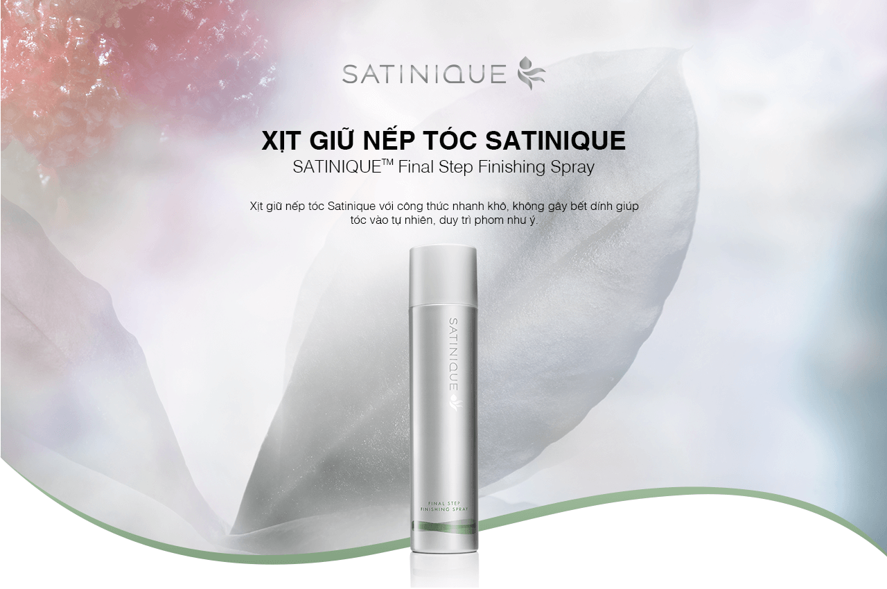 Xịt giữ nếp tóc Satinique Amway 200ml Xịt giữ nếp tóc Satinique Amway 200ml