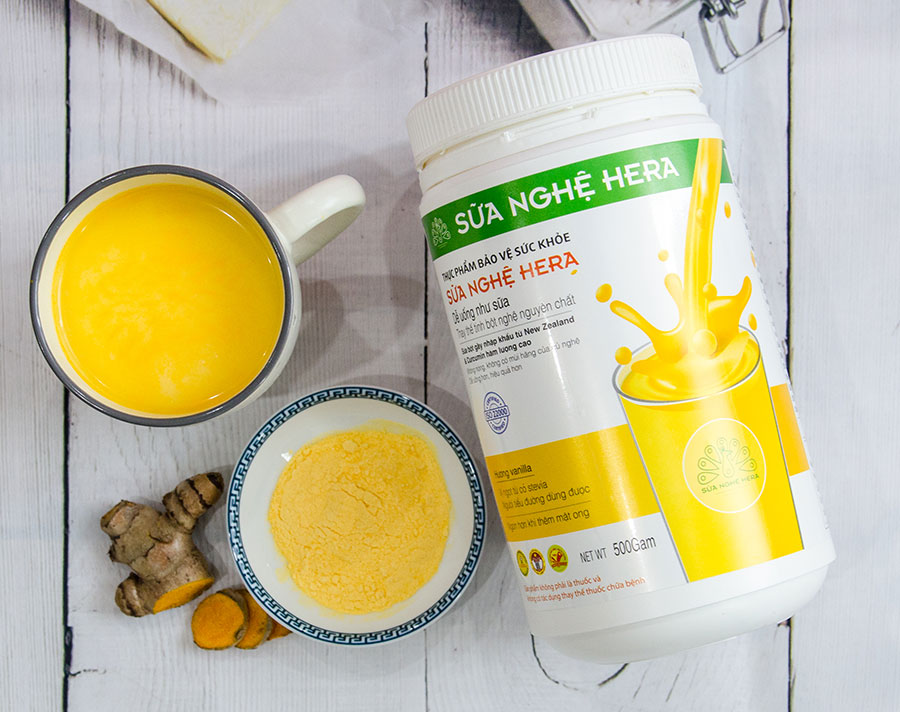 Sữa nghệ Hera hỗ trợ bệnh đau bao tử, giảm cân, đẹp da - hộp 500g Sữa nghệ Hera hỗ trợ bệnh đau bao tử, giảm cân, đẹp da - hộp 500g