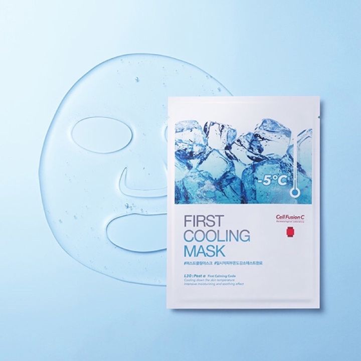 Mặt nạ dịu da khẩn cấp Cell Fusion C Hàn Quốc First Cooling Mask 27g x 5miếng Mặt nạ dịu da khẩn cấp Cell Fusion C Hàn Quốc First Cooling Mask 27g x 5miếng