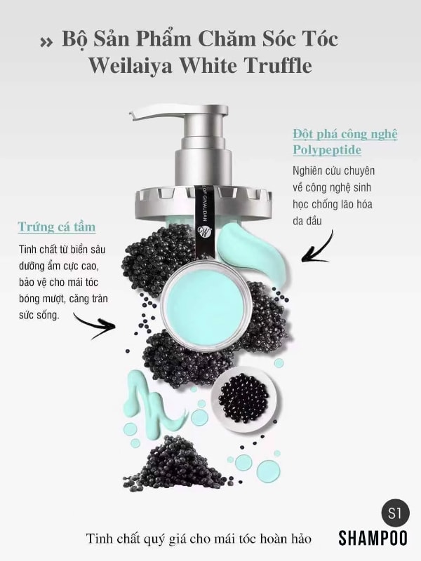 Dầu gội phục hồi đa tầng nấm Truffle Weilaiya với thành phần quý hiếm Dầu gội phục hồi đa tầng nấm Truffle Weilaiya với thành phần quý hiếm