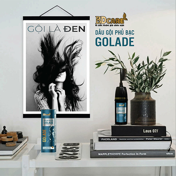 Dầu gội phủ bạc Golade làm đen tóc và dưỡng tóc từ thảo dược nhanh, hiệu quả và tiện lợi Dầu gội phủ bạc Golade làm đen tóc và dưỡng tóc từ thảo dược nhanh, hiệu quả và tiện lợi
