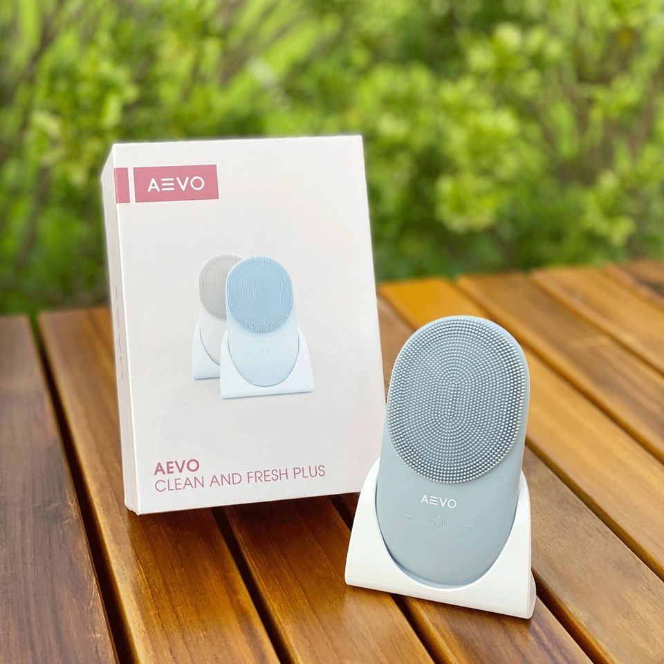 Máy rửa mặt Aevo Clean & Fresh Plus màu xanh xám Máy rửa mặt Aevo Clean & Fresh Plus màu xanh xám