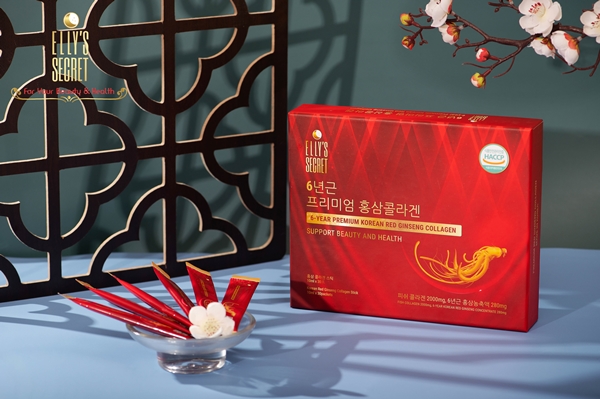 Hồng sâm Collagen đẹp da, chống lão hóa, tăng đề kháng Elly’s Secret Hàn Quốc Hồng sâm Collagen đẹp da, chống lão hóa, tăng đề kháng Elly’s Secret Hàn Quốc