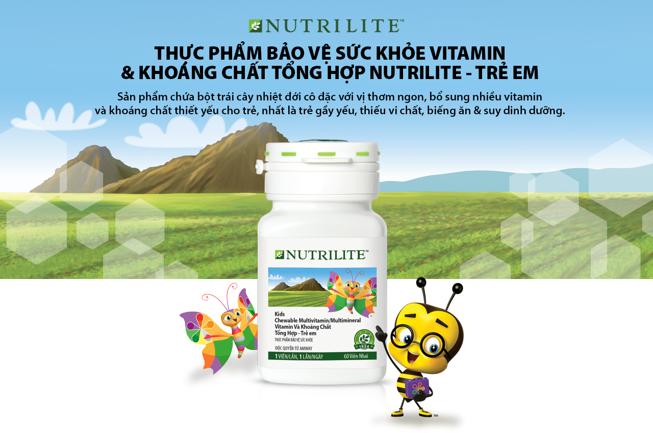Thực Phẩm Bổ Sung Vitamin & Khoáng Chất thiết yếu cho trẻ em Nutrilite 104272 Thực Phẩm Bổ Sung Vitamin & Khoáng Chất thiết yếu cho trẻ em Nutrilite 104272