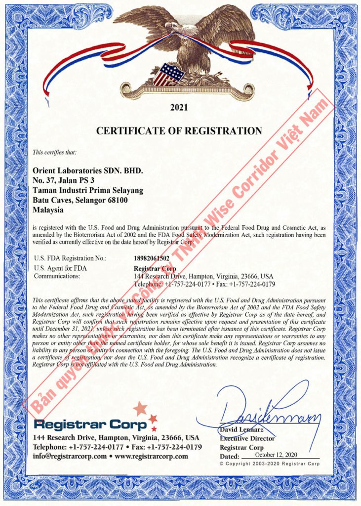 V-Neral đạt chứng nhận FDA của Mỹ và chứng nhận Halal V-Neral đạt chứng nhận FDA của Mỹ và chứng nhận Halal