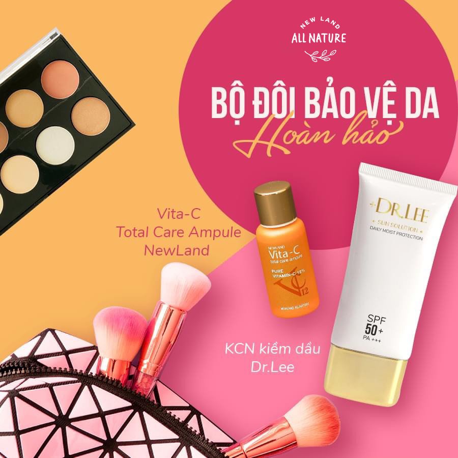 Bộ đôi dưỡng da Vita-C và kem chống nắng kiềm dầu Dr Lee Bộ đôi dưỡng da Vita-C và kem chống nắng kiềm dầu Dr Lee