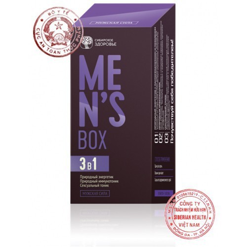 Tăng cường sinh lý nam 500173 Men’s Box Siberian Health - LẤY LẠI VÀ DUY TRÌ PHONG ĐỘ CHUẨN MEN Tăng cường sinh lý nam 500173 Men’s Box Siberian Health - LẤY LẠI VÀ DUY TRÌ PHONG ĐỘ CHUẨN MEN