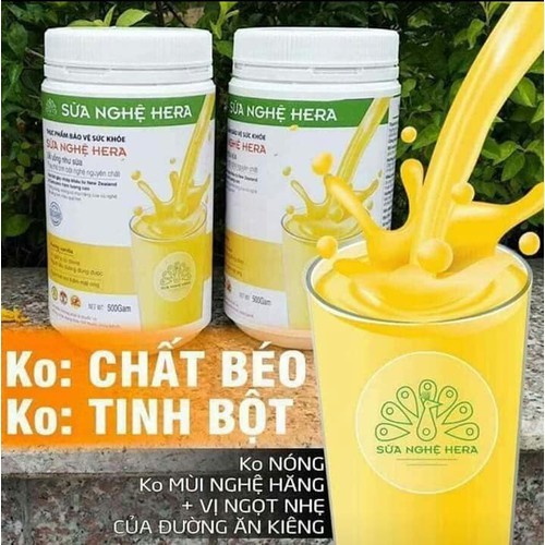 Sữa nghệ Hera hỗ trợ bệnh đau bao tử, giảm cân, đẹp da - hộp 500g Sữa nghệ Hera hỗ trợ bệnh đau bao tử, giảm cân, đẹp da - hộp 500g