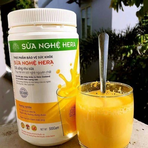 Sữa nghệ Hera hỗ trợ bệnh đau bao tử, giảm cân, đẹp da - hộp 500g Sữa nghệ Hera hỗ trợ bệnh đau bao tử, giảm cân, đẹp da - hộp 500g