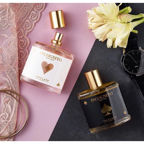 Bộ Incognito Oriflame gồm nước hoa nam và nước hoa nữ sang trọng và cá tính Bộ Incognito Oriflame gồm nước hoa nam và nước hoa nữ sang trọng và cá tính