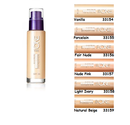 Bộ màu kem nền Oriflame The One Illuskin Aquaboost Bộ màu kem nền Oriflame The One Illuskin Aquaboost