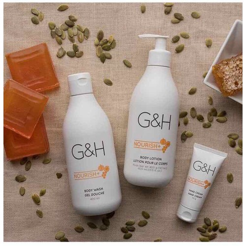 Bộ sản phẩm sữa tắm, dưỡng thể và chăm sóc da tay G&H từ thiên nhiên Bộ sản phẩm sữa tắm, dưỡng thể và chăm sóc da tay G&H từ thiên nhiên