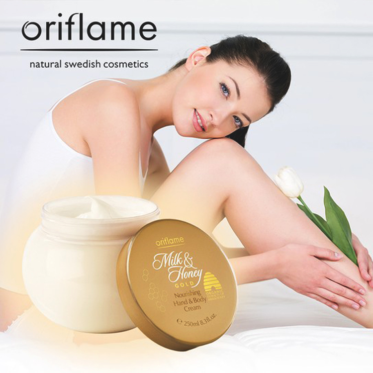 Kem dưỡng thể và da tay từ sữa, mật ong hữu cơ Oriflame 31602 Kem dưỡng thể và da tay từ sữa, mật ong hữu cơ Oriflame 31602