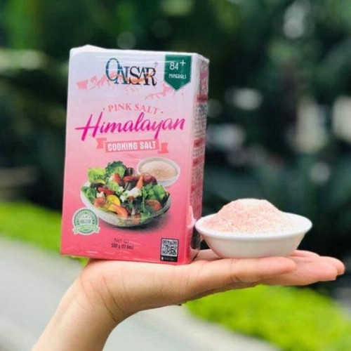 Muối hồng tinh khiết Himalayan Qaisar 500g hạt mịn nhập khẩu Pakistan Muối hồng tinh khiết Himalayan Qaisar 500g hạt mịn nhập khẩu Pakistan