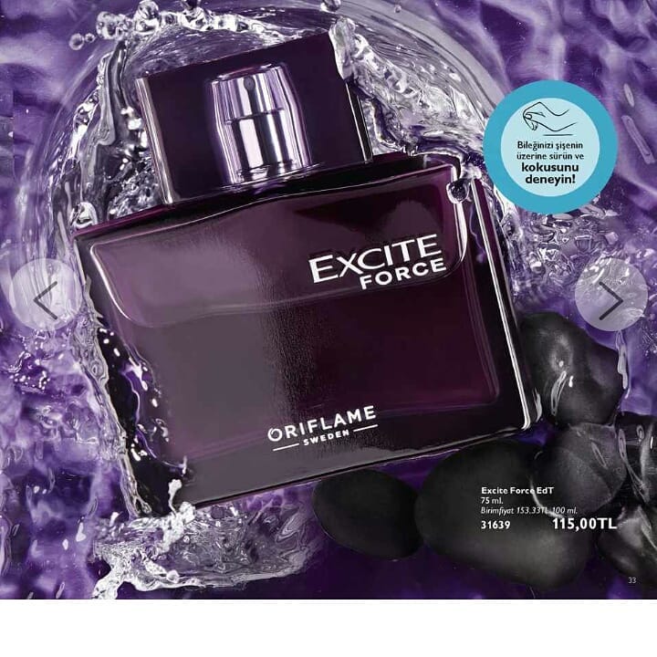 Nước hoa nam Oriflame Excite Force 31639 Nước hoa nam Oriflame Excite Force 31639
