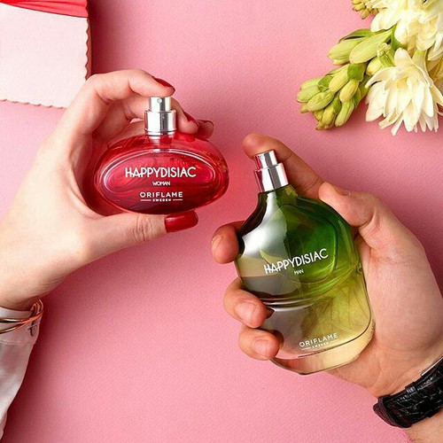 Nước hoa nam và nước hoa nữ Oriflame Happydisiac hương thom sản khoái, tươi mát Nước hoa nam và nước hoa nữ Oriflame Happydisiac hương thom sản khoái, tươi mát