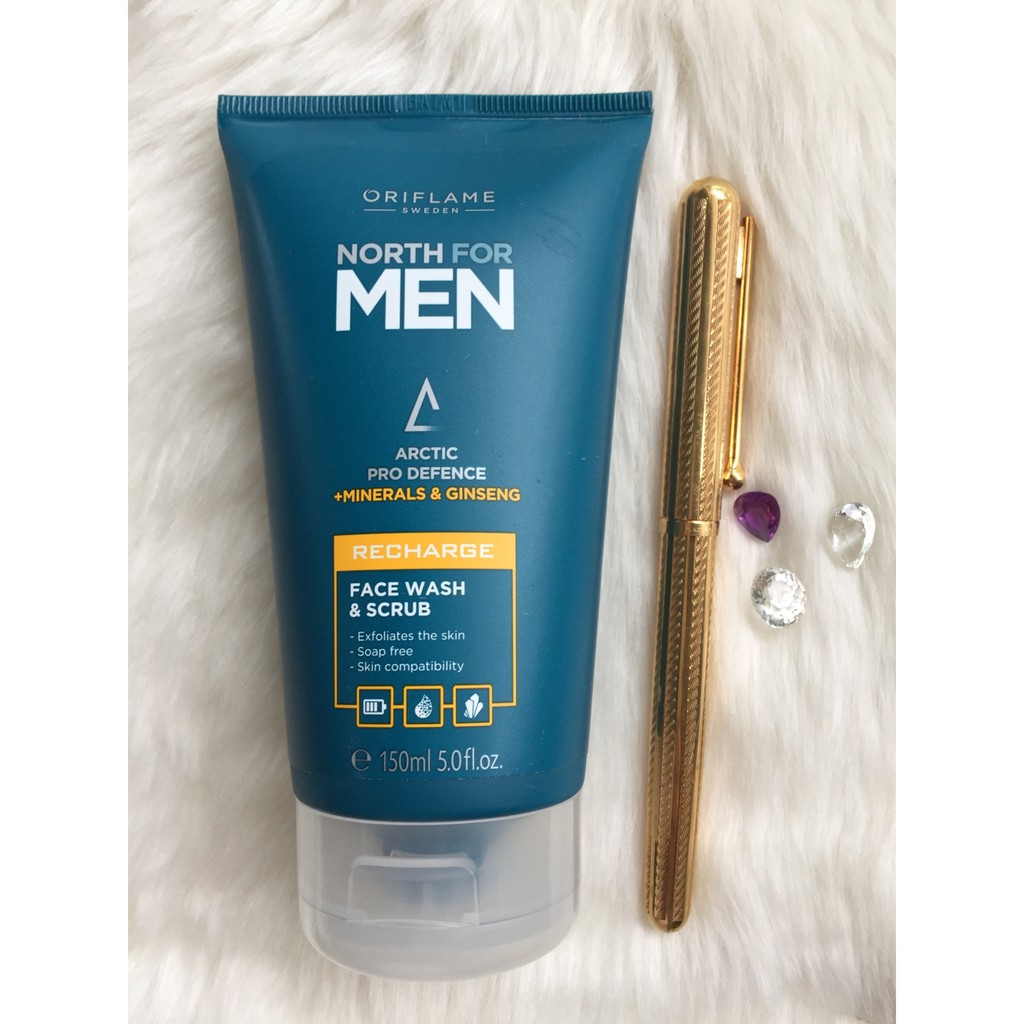 Sữa rửa mặt Oriflame 32008 tẩy tế bào chết cho nam từ Thụy Điển Sữa rửa mặt Oriflame 32008 tẩy tế bào chết cho nam từ Thụy Điển