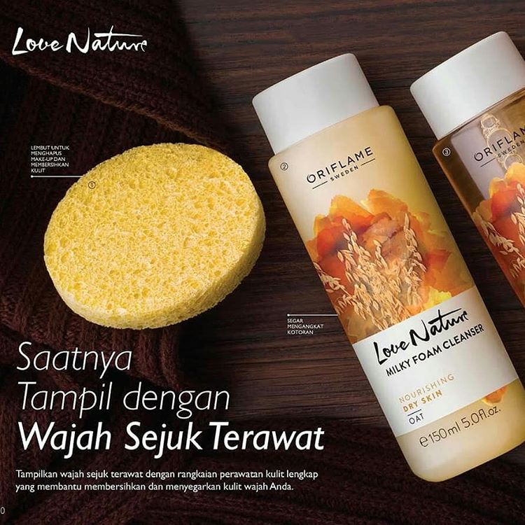 Sữa rửa mặt cho da khô Oriflame 33522 lúa mạch từ Thụy Điển Sữa rửa mặt cho da khô Oriflame 33522 lúa mạch từ Thụy Điển