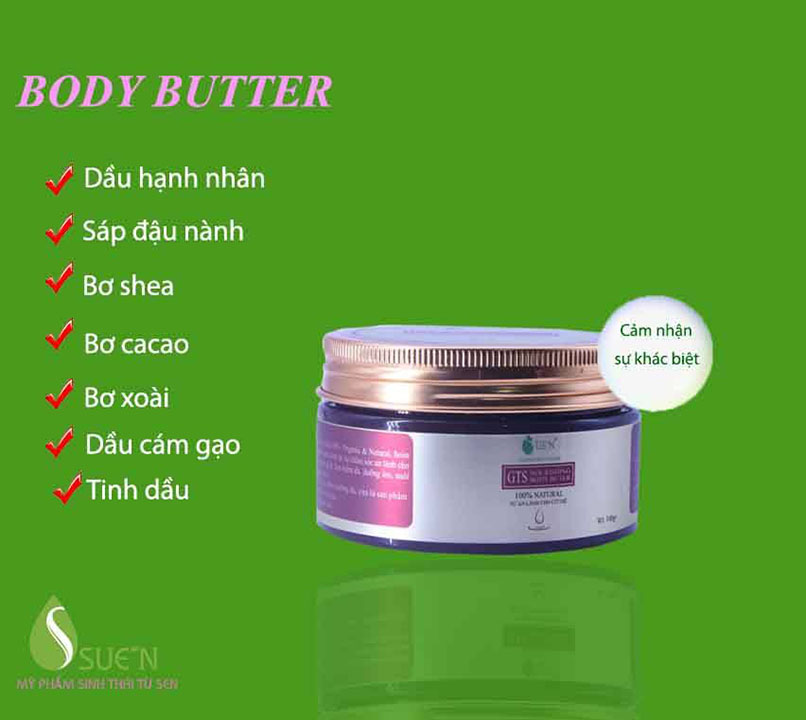 Thành phần bơ dưỡng thể Suen Thành phần bơ dưỡng thể Suen