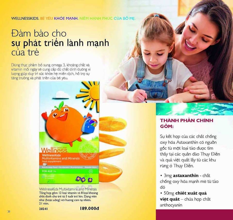 WellnessKids Oriflame bổ sung dinh dưỡng cần thiết mà bữa ăn hàng ngày không cung cấp đủ WellnessKids Oriflame bổ sung dinh dưỡng cần thiết mà bữa ăn hàng ngày không cung cấp đủ