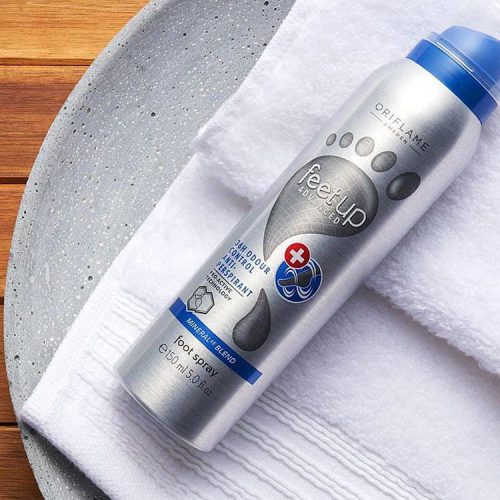 Xịt khử mùi chân Oriflame 33034 giúp duy trì cảm giác thoải mái và khô thoáng cho chân suốt 36h Xịt khử mùi chân Oriflame 33034 giúp duy trì cảm giác thoải mái và khô thoáng cho chân suốt 36h