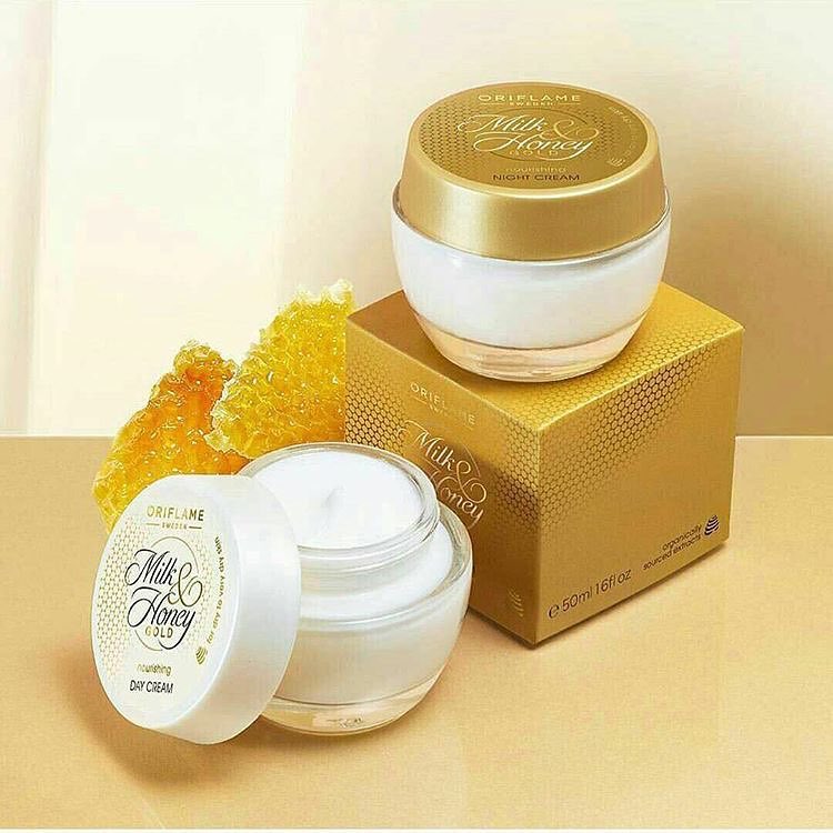 Combo kem dưỡng ẩm ngày & đêm Oriflame chiết xuất từ sữa & mật ong 32542-32543 Combo kem dưỡng ẩm ngày & đêm Oriflame chiết xuất từ sữa & mật ong 32542-32543