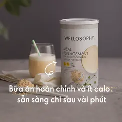 Thực phẩm thay thế bữa ăn kiểm soát cân nặng, tăng đề kháng, chống lão hóa vị vani 525g