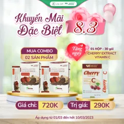 Combo 3 Cà Phê Sức Khỏe Lingzhi Coffee 20góix18g tặng 1 Thực Phẩm Bổ Sung Cherry Extract Vitamin C Tăng Cường Hệ Miễn Dịch 30góix3g