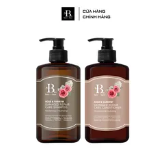 Combo dầu gội & dầu xả Bare For Bare phục hồi tóc hư tổn Malaysia 300ml/chai