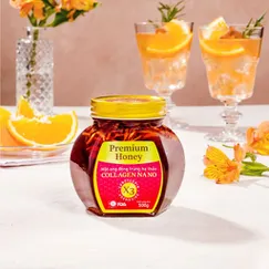 Mật Ong Đông Trùng Hạ Thảo Collagen Nano Sáng Da, Đẹp Dáng 500g