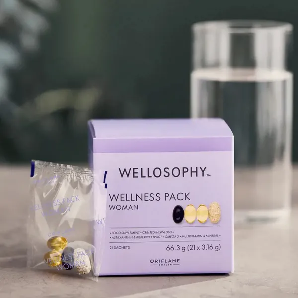 Thực phẩm bảo vệ sức khỏe chống lão hóa, tăng đề kháng cho nữ WELLOSOPHY Wellness Pack Woman 38838