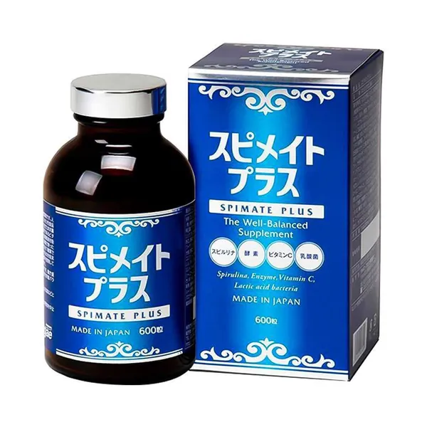 Viên uống hỗ trợ sức khỏe Tảo Spimate Plus Nhật Bản 600 viên
