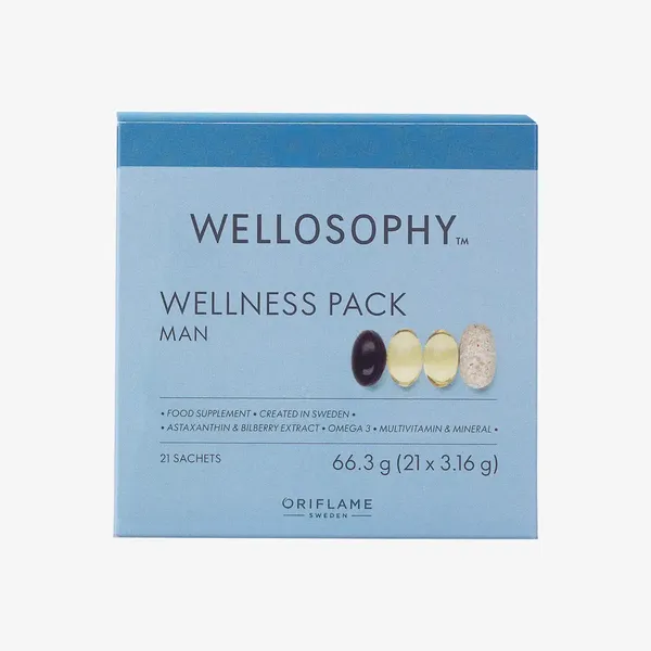 Thực phẩm bảo vệ sức khỏe chống lão hóa, tăng đề kháng cho nam WELLOSOPHY Wellness Pack Man 38836
