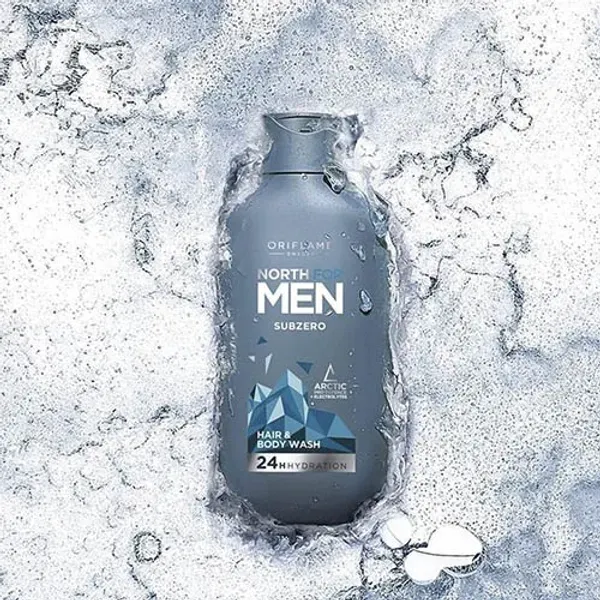 Sữa tắm gội toàn thân Oriflame cho nam Subzero 35878 North for Men 250ml 