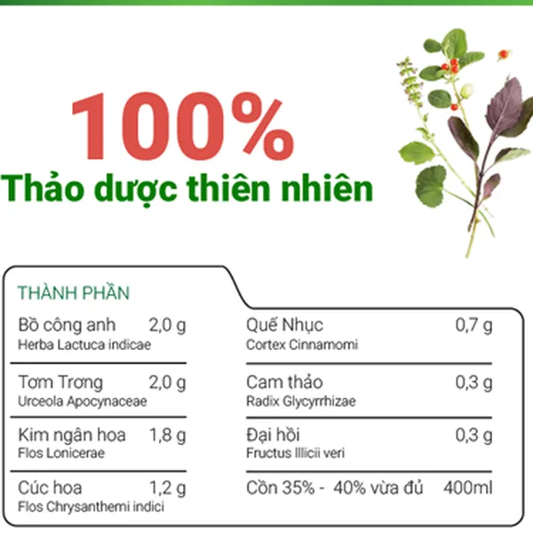 Nước Súc Miệng Cai Thuốc Lá Thanh Nghị 250ml Trắng Răng, Thơm Miệng Từ Thiên Nhiên