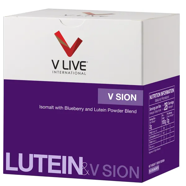 Vsion Lutein Vline Malaysia Tăng Cường Thị Lực, Giảm Mỏi Mắt 28 gói x 2g