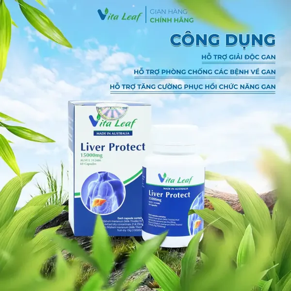 Thực phẩm bảo vệ sức khỏe gan Liver Protect 15000mg nhập khẩu Úc
