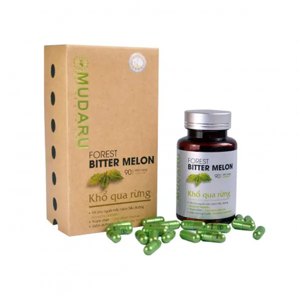 Viên Khổ Qua Rừng Mudaru 90 Viên Cải Thiện Đường Huyết, Thanh Nhiệt, Ngủ Ngon