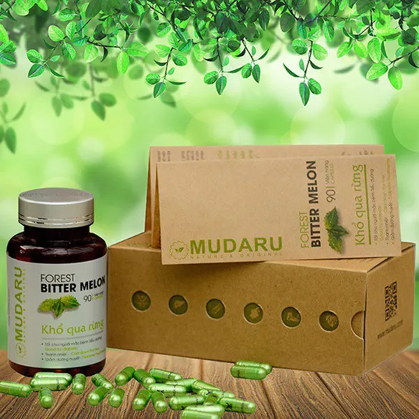 Viên Khổ Qua Rừng Mudaru 90 Viên Cải Thiện Đường Huyết, Thanh Nhiệt, Ngủ Ngon