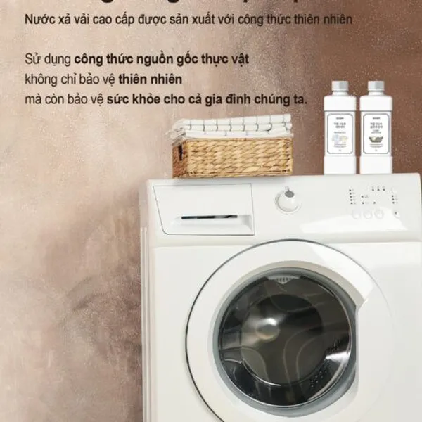 Nước Xả Vải Thiên Nhiên Đậm Đặc Gcoop Hàn Quốc 1000ml An Toàn Cho Da Nhạy Cảm