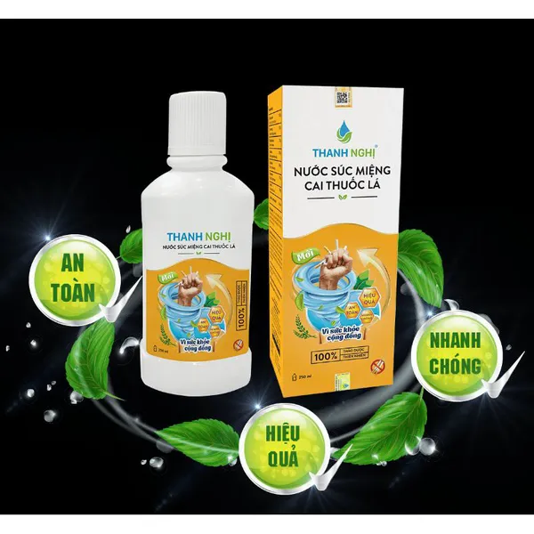 Nước Súc Miệng Cai Thuốc Lá Thanh Nghị 250ml Trắng Răng, Thơm Miệng Từ Thiên Nhiên