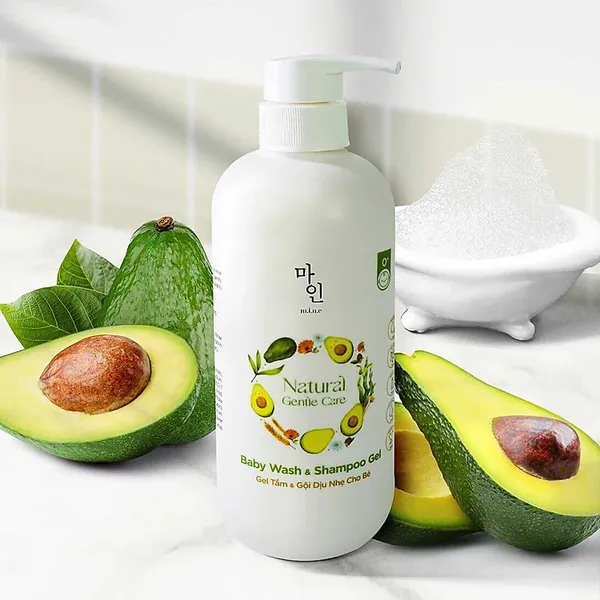 Gel Tắm Gội Trẻ Em Dịu Nhẹ Hương Phấn MINE 500ml – Baby Wash & Shampoo Gel