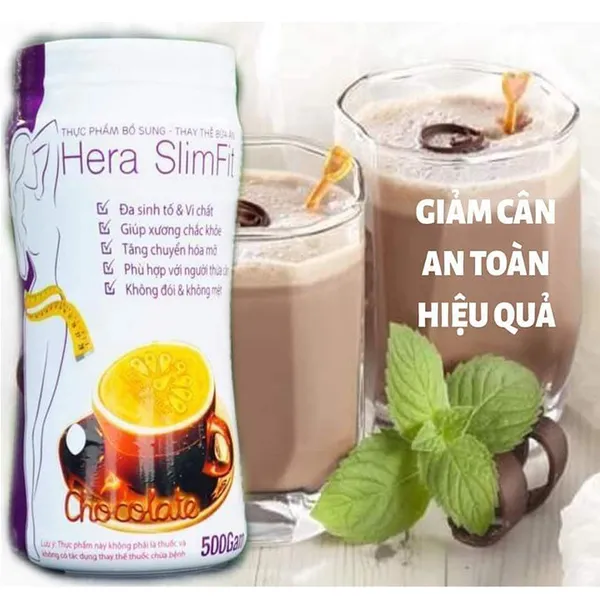 Sữa Hera Slimfit 500g - Giảm cân, Bổ sung đa vitamin và khoáng chất, giàu chất xơ, tăng chuyển hóa mỡ