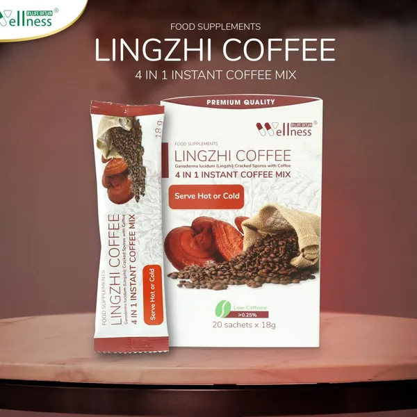 Cà Phê Sức Khỏe Lingzhi Coffee Tỉnh Táo, Tăng Đề Kháng, Tăng Cường Hoạt Động Trí Não, Bảo Vệ Gan 20Góix18G