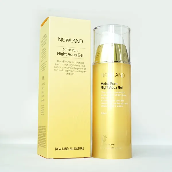Gel Dưỡng Ẩm Ban Đêm Newland 95ml Từ Thiên Nhiên Hàn Quốc Moist Pure Night Aqua