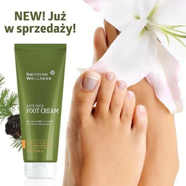 Kem khử mùi chân 75ml SIBERIAN WELLNESS Anti-Odor Foot Cream 411588 từ Nga