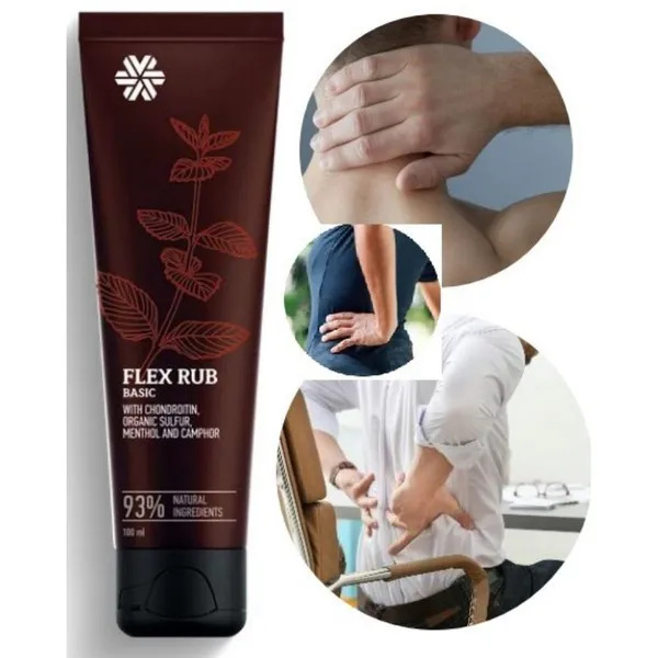 Gel thoa giảm đau khớp xương 414328 Flex Rub Basic Siberian Wellness 100ml từ thảo dược Nga
