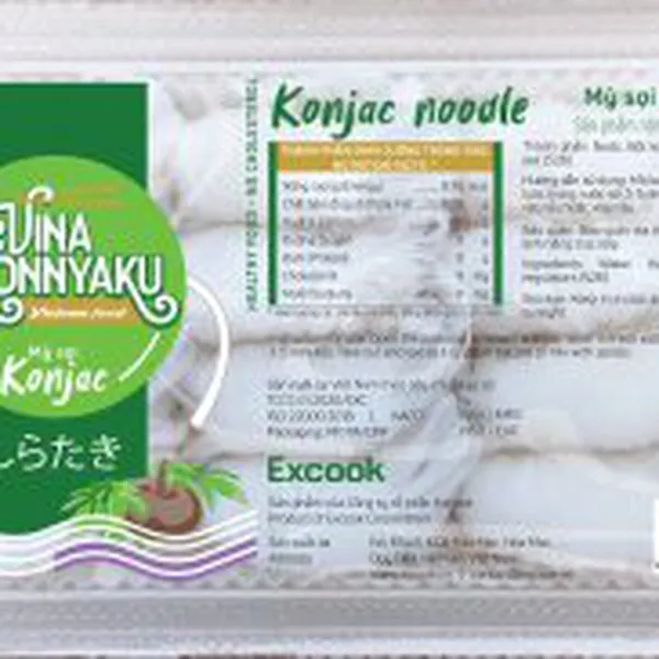 Mì Nưa Konjac Excook Giảm Cân Keto, Low Carb Cho Người Tiểu Đường 160g Hộp Đơn 12 cuộn