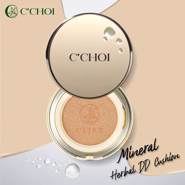 Phấn Nước C'Choi Herbal DD Cushion SPF50 15g Chống Nắng, Trang Điểm Mỏng Mịn